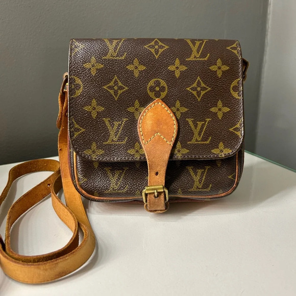 Louis Vuitton Monogram Mini Cartouchiere PM Crossbody Bag 874 SL - Picture 2 of 16